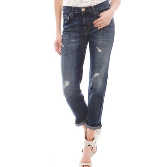 Current/Elliott Denim - Current Elliott the boyfriend in loved destroyed